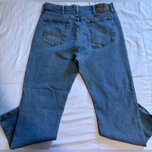 Wrangler Mens  Classic Straight Jeans Blue 5 Pocket 36x29